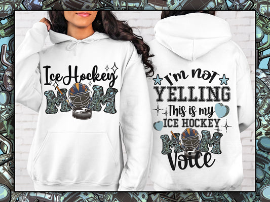 Ice hockey moms hoodie